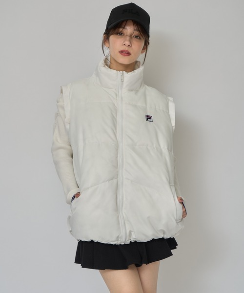 REDYAZEL（レディアゼル）の「［FILA×REDYAZEL］2WAYフェイクダウンジャケット（ダウンジャケット/コート・レディース・ホワイト/ブラック・FREE）」の8枚目の写真