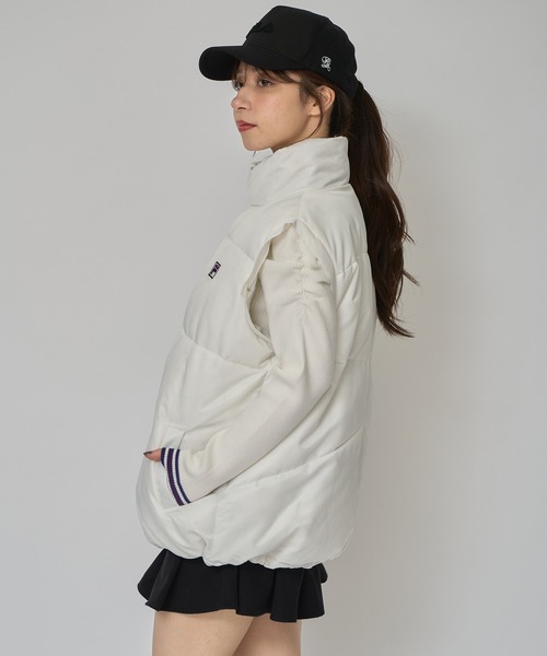 REDYAZEL（レディアゼル）の「［FILA×REDYAZEL］2WAYフェイクダウンジャケット（ダウンジャケット/コート・レディース・ホワイト/ブラック・FREE）」の9枚目の写真