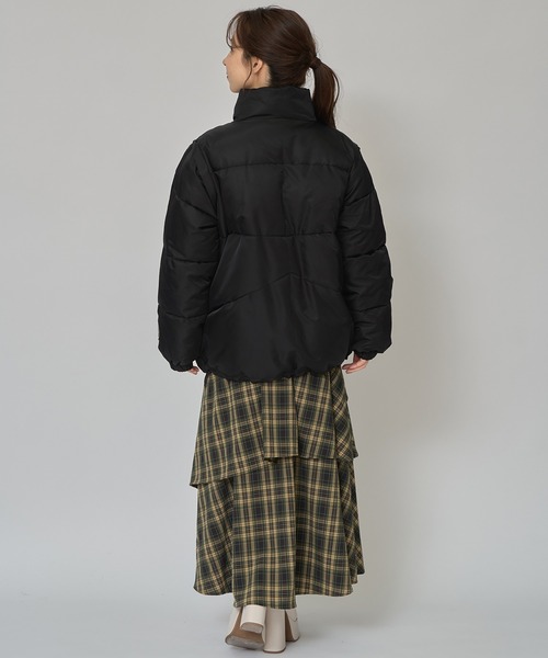 REDYAZEL（レディアゼル）の「［FILA×REDYAZEL］2WAYフェイクダウンジャケット（ダウンジャケット/コート・レディース・ホワイト/ブラック・FREE）」の16枚目の写真