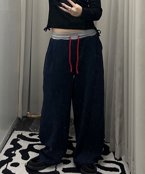 Nu(ニュー)の「【Nu】スウェットパンツ(スウェットパンツ・レディース・ネイビー/グレー/ブラック・MEDIUM)」の3枚目の写真