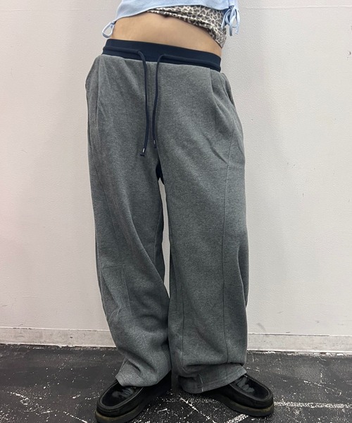 Nu(ニュー)の「【Nu】スウェットパンツ(スウェットパンツ・レディース・ネイビー/グレー/ブラック・MEDIUM)」の2枚目の写真