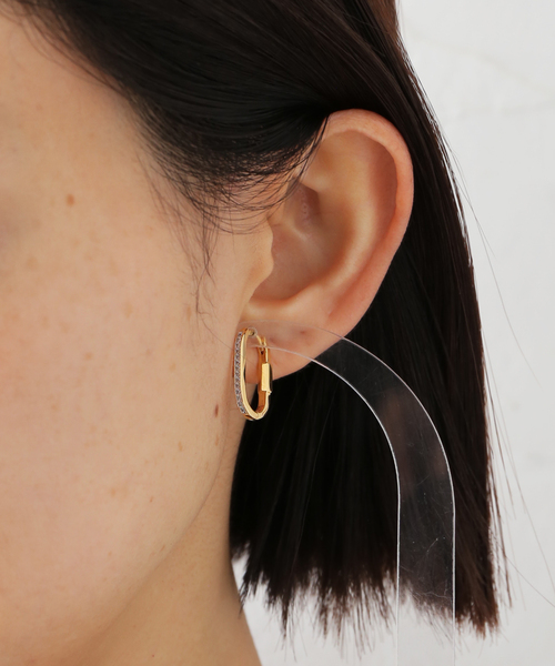 MARIA BLACK/マリアブラック】Kastellet Earring Gold：イヤリング