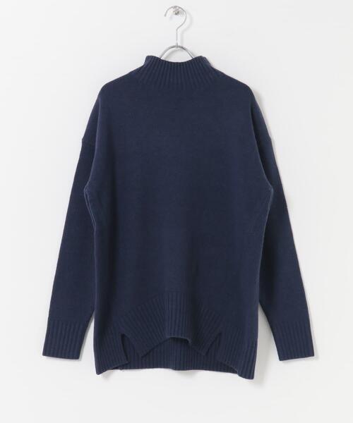 FORK&SPOON(フォークアンドスプーン)の「FORK&SPOON ハイネックロングニット(ニット/セーター・レディース・グレー系その他/ブラウン系その他/ネイビー・1)」の9枚目の写真