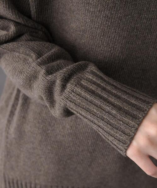 FORK&SPOON(フォークアンドスプーン)の「FORK&SPOON ハイネックロングニット(ニット/セーター・レディース・グレー系その他/ブラウン系その他/ネイビー・1)」の19枚目の写真