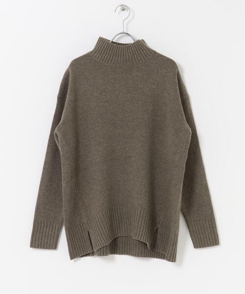 FORK&SPOON(フォークアンドスプーン)の「FORK&SPOON ハイネックロングニット(ニット/セーター・レディース・グレー系その他/ブラウン系その他/ネイビー・1)」の21枚目の写真