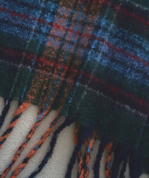 FREAK'S STORE（フリークスストア）の「ブークレ チェック マフラー（マフラー・レディース・ネイビー/グリーン/ブラウン・ONE SIZE）」の15枚目の写真