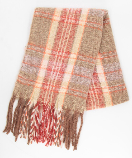 FREAK'S STORE（フリークスストア）の「ブークレ チェック マフラー（マフラー・レディース・ネイビー/グリーン/ブラウン・ONE SIZE）」の19枚目の写真