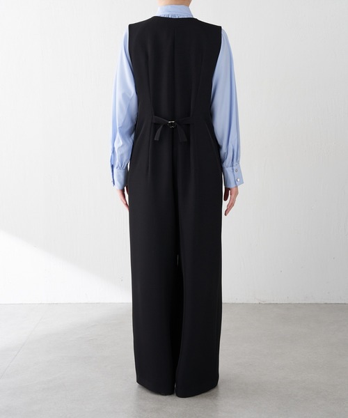 COLLAGE GALLARDAGALANTE（コラージュガリャルダガランテ）の「ジレオールインワン（つなぎ/オールインワン・レディース・ブラック/ベージュ・FREE）」の13枚目の写真