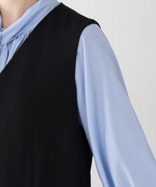 COLLAGE GALLARDAGALANTE（コラージュガリャルダガランテ）の「ジレオールインワン（つなぎ/オールインワン・レディース・ブラック/ベージュ・FREE）」の16枚目の写真