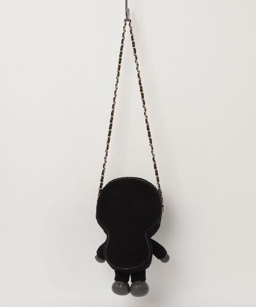A BATHING APE（アベイシングエイプ）の「BABY MILO PLUSH DOLL SHOULDER BAG（ショルダーバッグ・レディース・ブラック・FREE）」の4枚目の写真