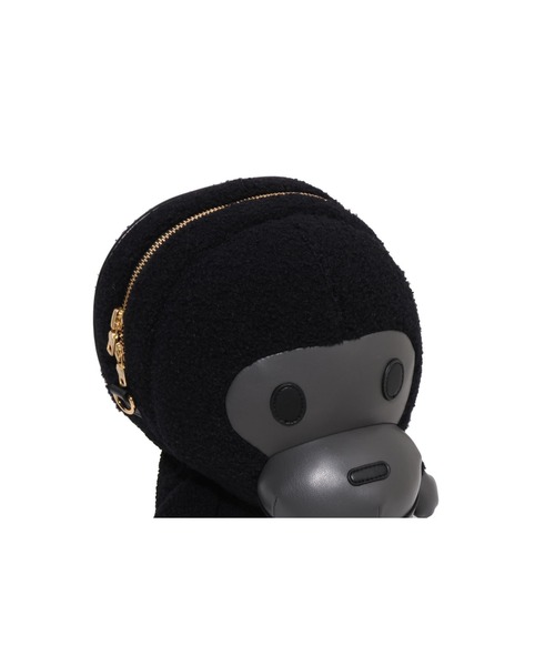 A BATHING APE（アベイシングエイプ）の「BABY MILO PLUSH DOLL SHOULDER BAG（ショルダーバッグ・レディース・ブラック・FREE）」の3枚目の写真