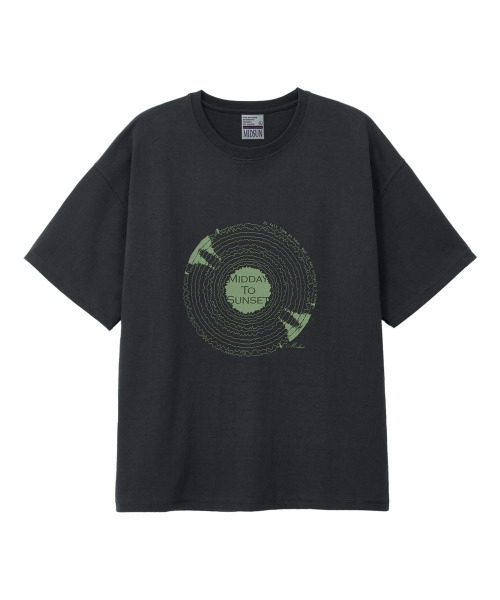 MIDSUN(ミッドサン)の「Midnight Vinyl Tee Shirt-Charcoal(Tシャツ/カットソー・レディース・その他・MEDIUM/LARGE)」の1枚目の写真