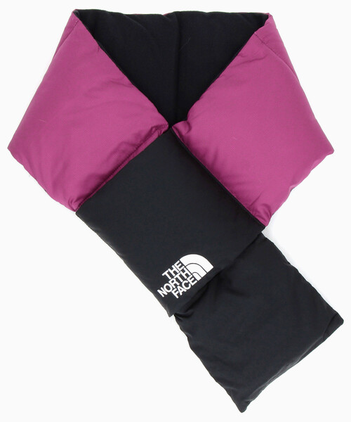 THE NORTH FACE（ザノースフェイス）の「THE NORTH FACE/ザ・ノース・フェイス Nuptse Muffler ヌプシマフラー（マフラー・メンズ・ピンク/その他9/ブラック・ONE SIZE）」の2枚目の写真