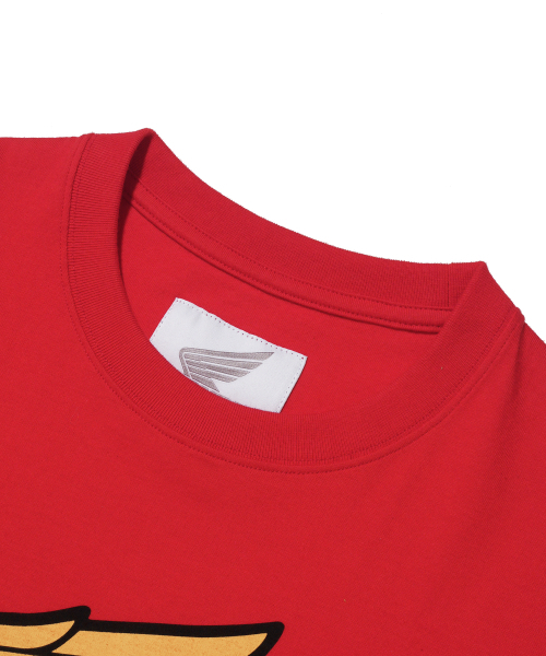 PHYPS MOTORCYCLE（フィップスモーターサイクル）の「[Archive line] Wing Logo Short Sleeve_Red（Tシャツ/カットソー・レディース・その他・SMALL/MEDIUM/LARGE/X-LARGE）」の4枚目の写真