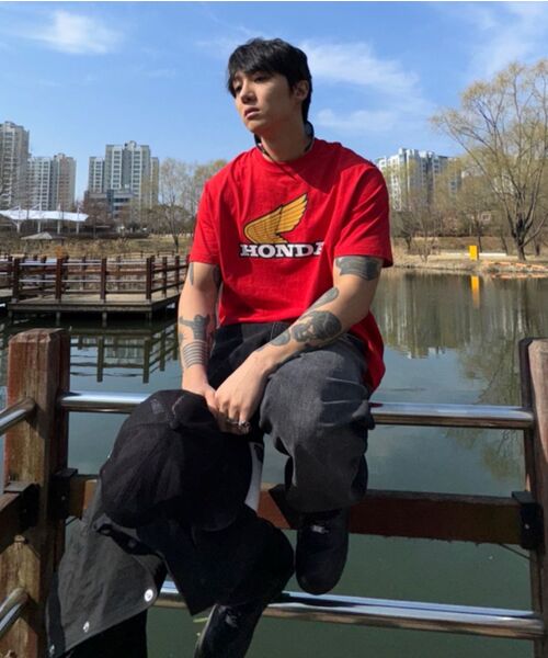 PHYPS MOTORCYCLE（フィップスモーターサイクル）の「[Archive line] Wing Logo Short Sleeve_Red（Tシャツ/カットソー・レディース・その他・SMALL/MEDIUM/LARGE/X-LARGE）」の10枚目の写真