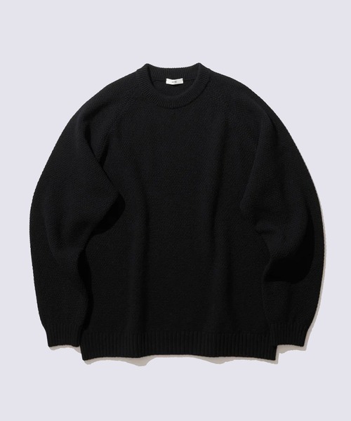 ATON/エイトン】LAMBS WOOL CREWNECK SWEATER（ニット/セーター