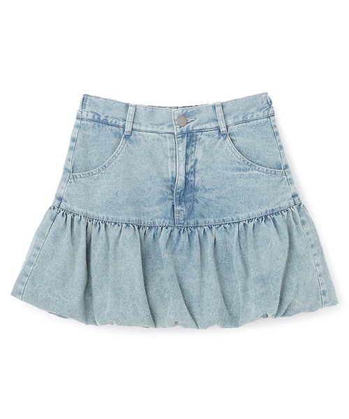 LOVETOXIC（ラブトキシック）の「【LTXC】デニムバルーンスカート（スカート・キッズ・グレー/ブルー・M:150cm/S:140cm/L:160cm/130cm）」の8枚目の写真