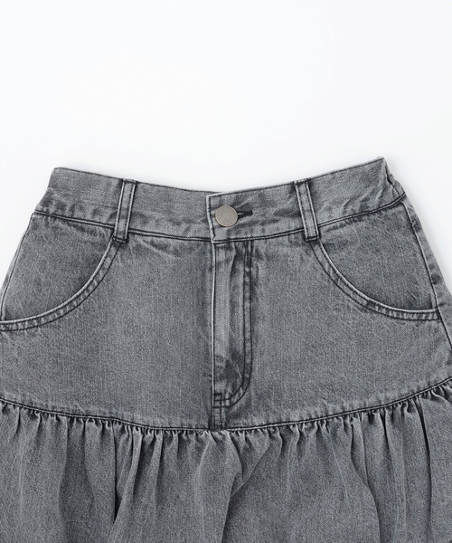 LOVETOXIC（ラブトキシック）の「【LTXC】デニムバルーンスカート（スカート・キッズ・グレー/ブルー・M:150cm/S:140cm/L:160cm/130cm）」の11枚目の写真