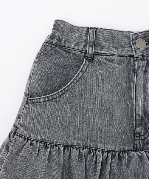 LOVETOXIC（ラブトキシック）の「【LTXC】デニムバルーンスカート（スカート・キッズ・グレー/ブルー・M:150cm/S:140cm/L:160cm/130cm）」の14枚目の写真