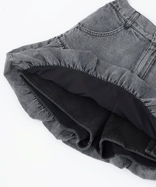 LOVETOXIC（ラブトキシック）の「【LTXC】デニムバルーンスカート（スカート・キッズ・グレー/ブルー・M:150cm/S:140cm/L:160cm/130cm）」の16枚目の写真