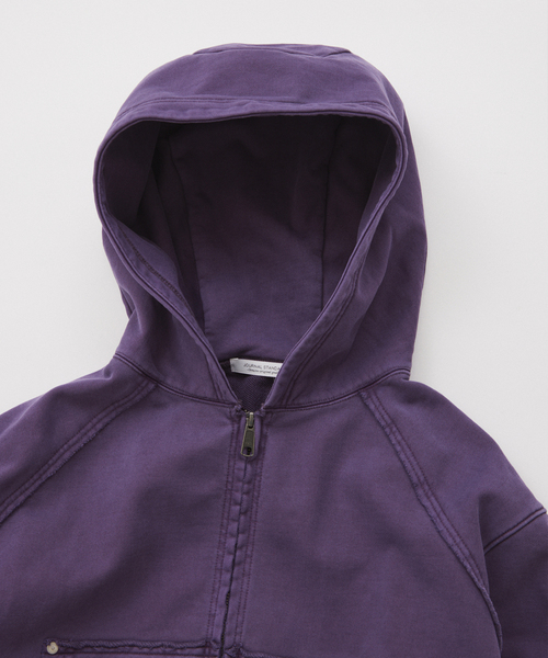 JOURNAL STANDARD（ジャーナルスタンダード）の「ラウンド スリーブ フーディ（パーカー・メンズ・ブルー系その他/マスタード/パープル/ブラック系その他・LARGE/MEDIUM）」の5枚目の写真