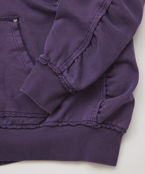 JOURNAL STANDARD（ジャーナルスタンダード）の「ラウンド スリーブ フーディ（パーカー・メンズ・ブルー系その他/マスタード/パープル/ブラック系その他・LARGE/MEDIUM）」の8枚目の写真
