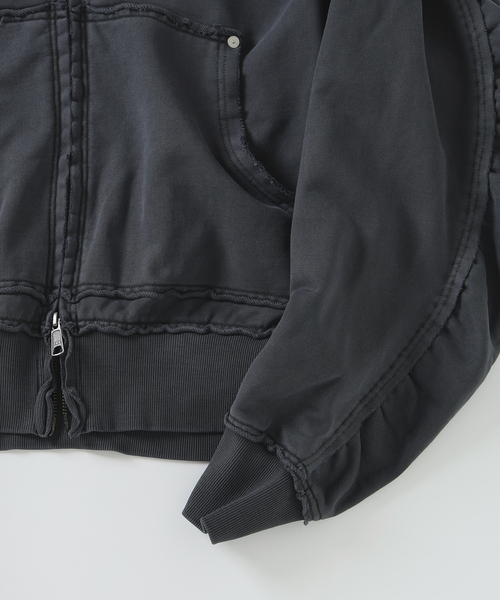 JOURNAL STANDARD（ジャーナルスタンダード）の「ラウンド スリーブ フーディ（パーカー・メンズ・ブルー系その他/マスタード/パープル/ブラック系その他・LARGE/MEDIUM）」の12枚目の写真