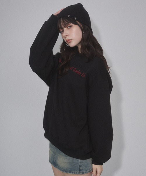 ENVYM（アンビー）の「ロゴプリントオーバーサイズスウェットPO（スウェット・レディース・ホワイト/ブラック/レッド・FREE）」の15枚目の写真