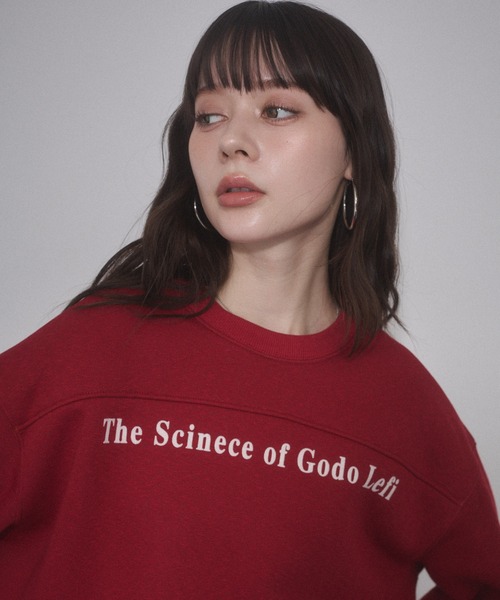 ENVYM（アンビー）の「ロゴプリントオーバーサイズスウェットPO（スウェット・レディース・ホワイト/ブラック/レッド・FREE）」の19枚目の写真