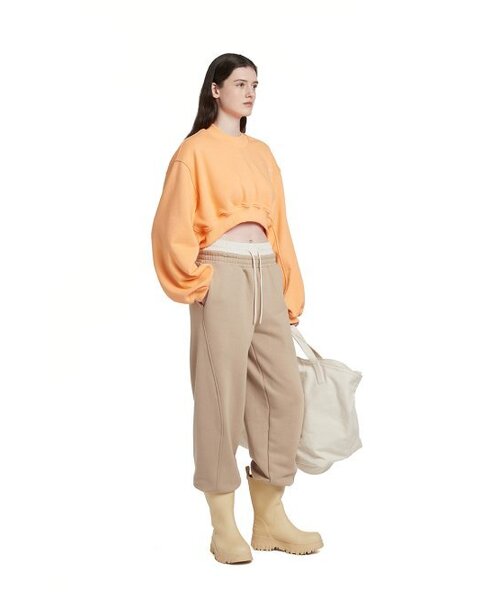 TRUNK PROJECT（トランクプロジェクト）の「Logo Cropped Sweatshirt_Orange（スウェット・レディース・オレンジ・MEDIUM/X-SMALL/SMALL）」の3枚目の写真