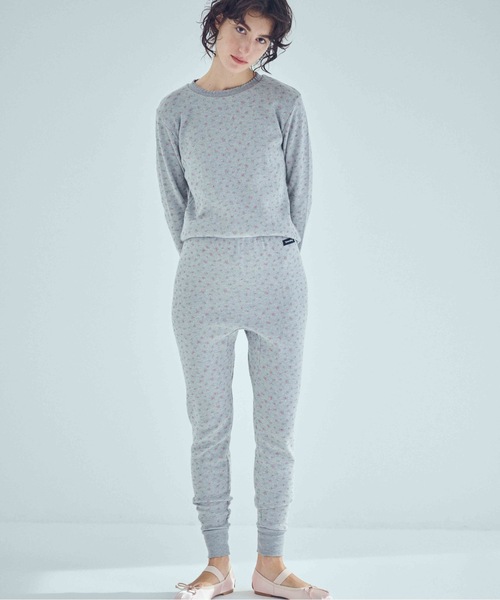 SEA（シー）の「フローラル サーマル レギンス（その他パンツ・レディース・ホワイト/グレー・ONE SIZE）」の3枚目の写真