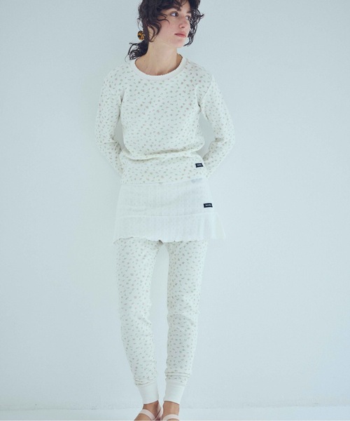 SEA（シー）の「フローラル サーマル レギンス（その他パンツ・レディース・ホワイト/グレー・ONE SIZE）」の18枚目の写真