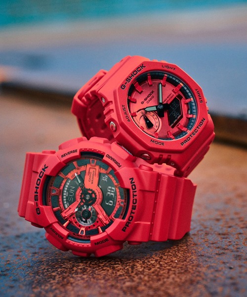 G-SHOCK(ジーショック)の「Iconic Styles / 2100シリーズ / GA-2100RRB-4AJF(アナログ腕時計・メンズ・レッド・FREE)」の6枚目の写真