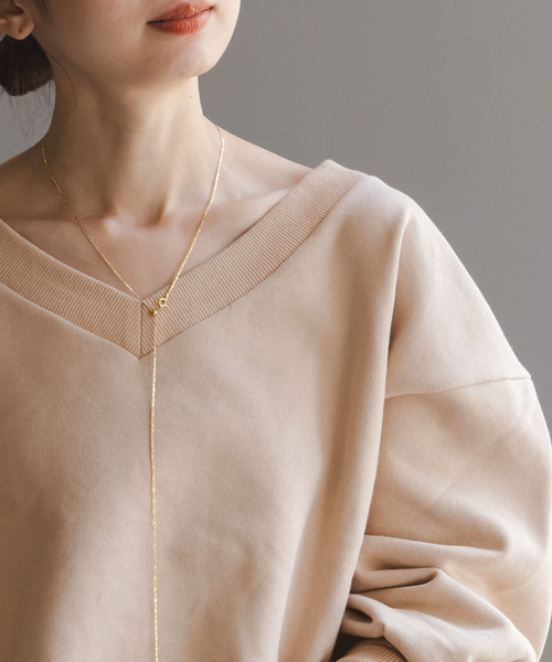 Noble（ノーブル）の「Vネックオーバースウェット（スウェット・レディース・モカ/ベージュ・FREE）」の19枚目の写真