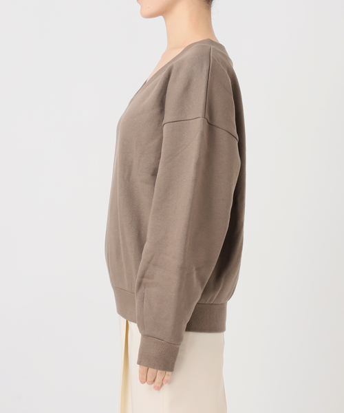 Noble（ノーブル）の「Vネックオーバースウェット（スウェット・レディース・モカ/ベージュ・FREE）」の7枚目の写真