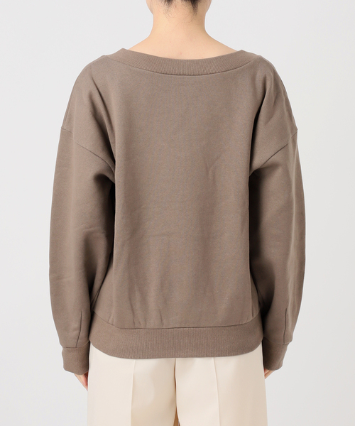 Noble（ノーブル）の「Vネックオーバースウェット（スウェット・レディース・モカ/ベージュ・FREE）」の6枚目の写真