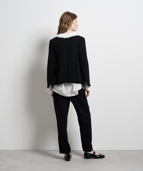 トリアセテートペプラムジャケット（その他アウター）｜LANVIN en Bleu