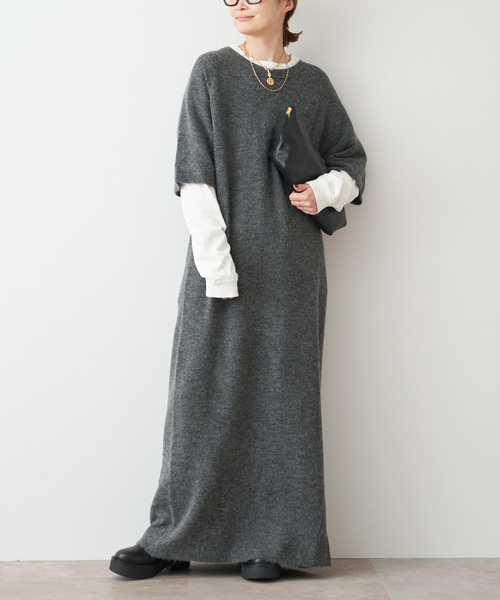 Deuxieme Classe(ドゥーズィエムクラス)の「【JIJI Studio Paris/ジジ ストゥディオ パリス】 robe AZELLE(ワンピース・レディース・チャコールグレー・FREE)」の1枚目の写真