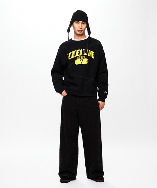 CHAMPION / チャンピオン for JS ステッチ プリント スウェット