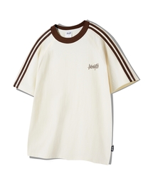 YOSEMITE（ヨセミティ）の「OGトラックラグラン半袖TシャツクリームYT-302（Tシャツ/カットソー）」