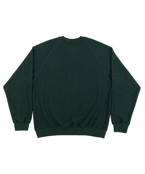 SATURDAY LEISURE CLUB（サタデーレジャークラブ）の「Leisure Reverse Terry Raglan Sweatshirt (Unisex) - British Racing Green（スウェット・レディース・その他・MEDIUM/LARGE/X-LARGE）」の3枚目の写真