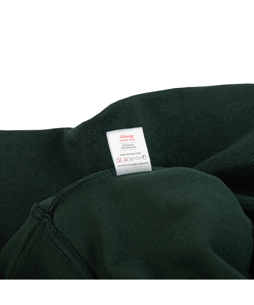 SATURDAY LEISURE CLUB（サタデーレジャークラブ）の「Leisure Reverse Terry Raglan Sweatshirt (Unisex) - British Racing Green（スウェット・レディース・その他・MEDIUM/LARGE/X-LARGE）」の5枚目の写真
