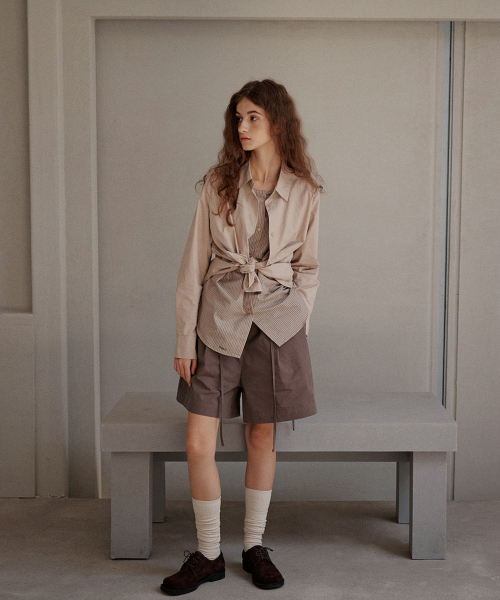 OURO（アウロ）の「RUFFLE STRING PANTS [ BROWN ]（その他パンツ・レディース・その他・FREE）」の2枚目の写真