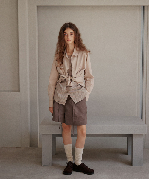 OURO（アウロ）の「RUFFLE STRING PANTS [ BROWN ]（その他パンツ・レディース・その他・FREE）」の3枚目の写真