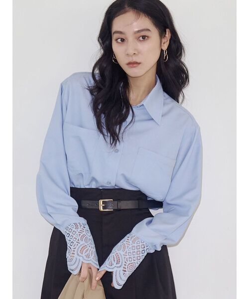 レースカフスシャツ（シャツ/ブラウス）｜LAGUNAMOON（ラグナムーン
