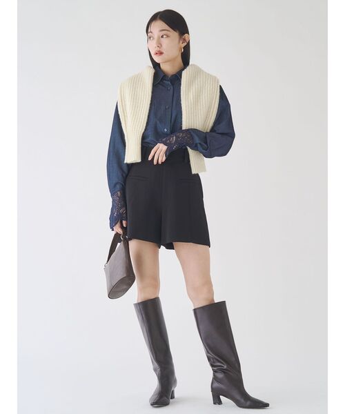 LAGUNAMOON(ラグナムーン)の「レースカフスシャツ(シャツ/ブラウス・レディース・ブルー/インディゴブルー/ホワイト・FREE)」の8枚目の写真