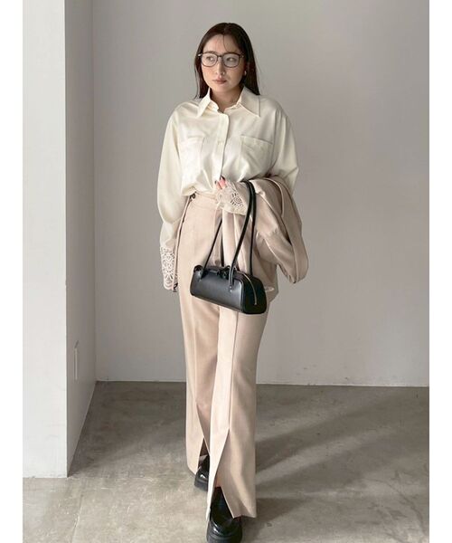 LAGUNAMOON（ラグナムーン）の「レースカフスシャツ（シャツ/ブラウス・レディース・ブルー/インディゴブルー/ホワイト・FREE）」の16枚目の写真