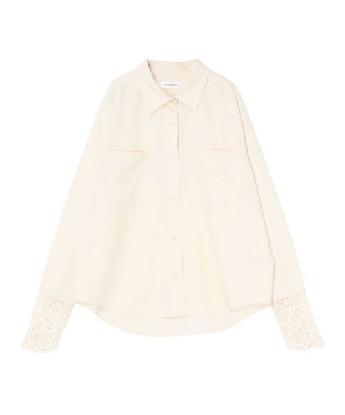 レースカフスシャツ 【春服】【オフィスカジュアル】（シャツ/ブラウス