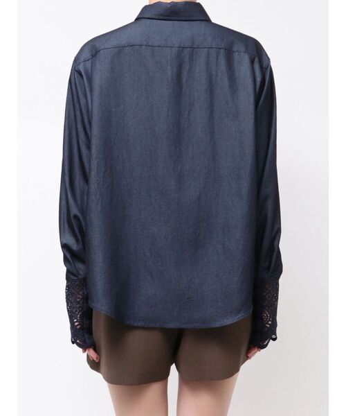 【新品】LAGUNAMOON レースカフスシャツ LAGUNAMOON（ラグナムーン） ブラウス シャツ レースカフスシャツ