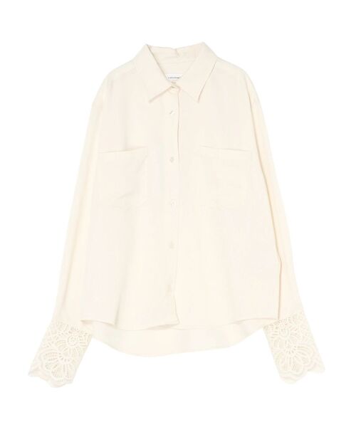 LAGUNAMOON(ラグナムーン)の「レースカフスシャツ(シャツ/ブラウス・レディース・ブルー/インディゴブルー/ホワイト・FREE)」の6枚目の写真